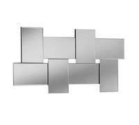 Yearn Mirrors Statement Bevelled Wall Mirror 139(W) X 76Cm(H) In Black Black