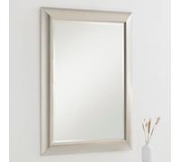 Yearn Mirrors Timeless Silvery Champagne Mirror 101.5x73.5cm in Silver | Size: 101.5x73.5 cm Yearn Mirrors Silver 101.5x73.5 cm