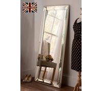 Yearn Mirrors Triple Bevelled Full Length Mirror 168X76.5Cm In Metallic Silver Metallic Silver One Size