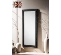 Yearn Mirrors Wave Gloss Black Full Length Mirror 168.5X77Cm Black One Size