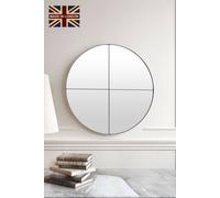 Yearn Mirrors Yearn Astoria Round Wall Mirror In Black Black