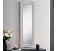 Yearn Mirrors Yearn Distressed White Framed Wall Mirror 128.5x44.5cm | Size: 128.5x44.5 cm Yearn Mirrors White 128.5x44.5 cm