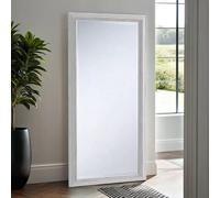 Yearn Mirrors Yearn Distressed White Framed Wall Mirror 166.5X75Cm White
