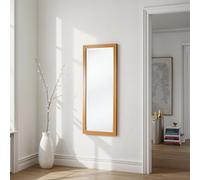 Yearn Oak Effect Slim Framed Bevelled Mirror