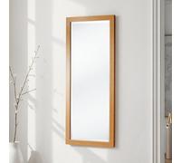 Yearn Oak Effect Tall Slim Framed Bevelled Mirror