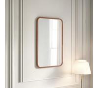 Yearn Oak Framed Curved Wall Mirror 90X60Cm