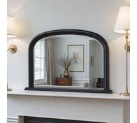 Yearn Overmantle Arched Contemporary Mirror Black 112(W)X77Cm(H)