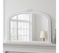Yearn Overmantle Mirror Arched 127(W) X 89Cm(H) White Victorian Mirror