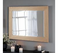Oak Effect Framed Wall Mirror 68x93.5cm Yearn Mirrors Natural One Size