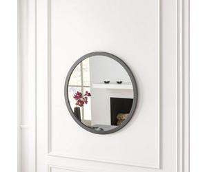 Yearn Simple Round Wall Mirror Grey 70Cm
