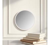 Yearn Simple Round Wall Mirror White 50Cm