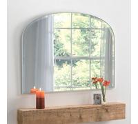 Yearn Simplicity Mantle Mirror Bevelled Silver 92(W) X 71Cm(H)