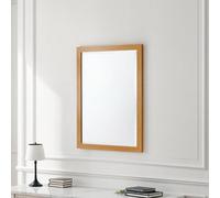 Yearn Solid Oak Full Length Curved Warm Wood Wall Mirror
