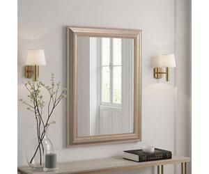 Yearn Textured Champagne Framed Wall Mirror 118X92.5Cm