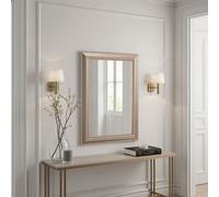 Yearn Textured Champagne Framed Wall Mirror 77X62Cm