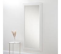 Yearn Textured White Full Length Mirror 168.5X77Cm