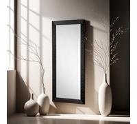 Yearn Wave Gloss Black Full Length Mirror 168.5X77Cm