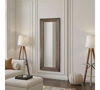 Yearn Wave Tall Bronze Framed Bevelled Wall Mirror