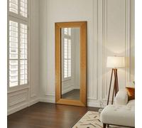 Yearn Wave Tall Gold Framed Bevelled Wall Mirror