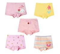 Yearning Life 5 Pack Multi Colour Girls Underwear With Cute Pattern Boxer Shorts
