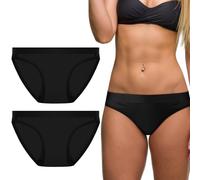 Yearntown 2 Pcs Tucking Hiding Bikini Panties for Transgender MTF Secure Compression Gaff Shaping Panties for Those Who Tuck, Black, S