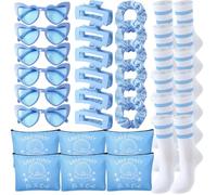 Yearntown 30 Pcs Last Toast on the Coast Bachelorette Party Favors Coastal Bridesmaid Proposal Gifts Makeup Bags Hair Clips Scrunchies Sunglasses and Socks for Wedding Bridal Shower Party Gifts