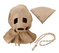 Yearntown Clown Scarecrow Mask Set for Halloween Horror Creepy Scary Burlap Sack Masks with Hemp Rope for Halloween Cosplay Party Headgear Supplies One Size