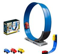 Yearpilrim Magnetic Wall Climbing Toy Car, Cars That Drive on Walls and Ceiling, Anti-Gravity Wall Climbing Magnetic Track Toy Car (33.5in Track+a Random Color Car)