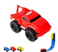 Yearpilrim Magnetic Wall Climbing Toy Car, Cars That Drive on Walls and Ceiling, Anti-Gravity Wall Climbing Magnetic Track Toy Car (Red)