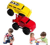 Yearpilrim Magnetic Wall Climbing Toy Car, Inertial Magnetic Levitation Car Toy, That Drive on Walls and Ceiling (Yellow+Red)