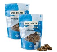 YEARS 99% MSC Fish Skins Dog Treats 2 Pack (200g) Low Fat Omega-3 Grain Free Natural Dog Treats with Vitamin B & Kelp for Dental Support & Shiny Coat