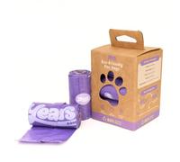 YEARS Dog Poo Bags 60 Count Extra Strong Eco-Friendly Thick Leak Proof Dog Poop Bags Rolls with Tie Handles Made from 80% Recycled Plastic Lavender Scented Dog Poop Bag (120)