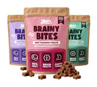 YEARS Dog Training Treats - Variety Pack | Beef, Duck & Chicken | 90% Real Meat | Hypoallergenic & Gentle on Digestion | Grain-Free Treats for Dogs & Puppies | 75g