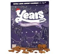 YEARS Extra Large Jumbo 55 Treat Christmas Dog Advent Calendar | 100% Natural Air Dried Grain Free Christmas Dog Treats