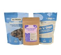 YEARS Fish Skin Dog Treats & Dried Sprats with Salmon | 240g | Air Dried Natural Omega-3 Fish Dog Treats Grain Free