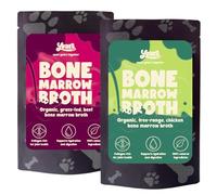 YEARS Organic Bone Broth for Dogs 2-Pack Beef & Chicken Probiotic Dog Topper with Collagen for Joints & Digestion - 460ml