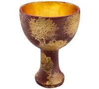 Yearsahrk Indiana Jones Figurine Holy Grail Statue Hero Holy Grail Cup Gold Resin Memorabilia Replica Sculpture Halloween Home Decoration