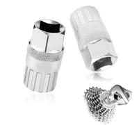 Yeaskyart 2Pcs Bike Cassette Removal Tool, Bicycle Freewheel Removal Tool, Compatible with 6 7 8 9 10 11 Speed Flywheels for Mountain Bike, Carbon Steel