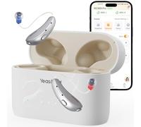 Yeasound OTC Hearing Aids, RIC800 Bluetooth Call iOS and Android Enabled, Wireless Rechargeable, AI Noise Reduction & App Control, Tinnitus Relief, Prescription-Grade Sound, Nearly Invisible (Silver)