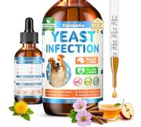 Yeast Infection Relief for Dogs, Carmelie Ear Paw Discomfort Care, Support Skin Coat Healthy Itch Relief Drops for Dog, Allergy Supports, Inflammation for Dogs, Bacon Flavor 60ml