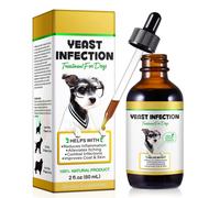 Yeast Infection Treatment for Dogs, 60ml Natural Dog Yeast Infection Drops for Dog Skin Itch Relief, Dog Allergy Relief, Dog Yeast Ear Infection