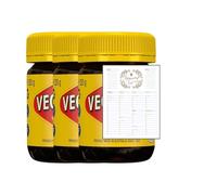 Yeast Spread Bundle With Vegemite Spread 220g - Pack of 3 with Grocery List Card