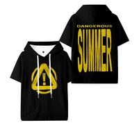 Yeat Dangerous Summer Merch Hooded T-Shirts Unisex Short Sleeve Tee Casual Fashion Clothes (XXS,Black)