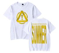 Yeat Dangerous Summer Merch T-Shirt Unisex Casual Crewneck Short Sleeve Fashion Tee (XXL,White)