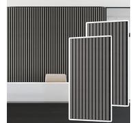 YEATHOR 4pcs Acoustic Wall Panels 120x60cm Sound Proofing Panels Acoustic Panels Wood-effect Finish Sound Absorption Pannelling for Conference Rooms Recording Studios Cinemas & Home cinemas, Black
