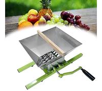 YEATHOR 7L Fruit Crusher Apple Scratter Manual Grinder Pulper | Juicer Mill Shredder Stainless Steel with Hand Crank for Crafting Wine Cider Juice
