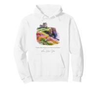 Yeats Famous Irish Poet watercolour illustration of Castle Pullover Hoodie