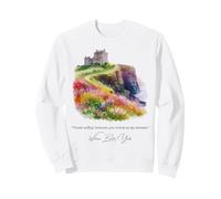 Yeats Famous Irish Poet watercolour illustration of Castle Sweatshirt