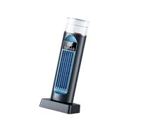 YEATTNGL Bedroom Cooling Fan with Remote Access, Black | LED Panel, Touch Commands, Swinging, Compact Vertical Design Relief