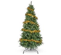 YEAUPE PRO 165cm Artificial Christmas Tree with 800 Tips, PVC + PE | Sturdy Metal Base with 9m Decorative Ribbon Included | Indoor and Outdoor Use